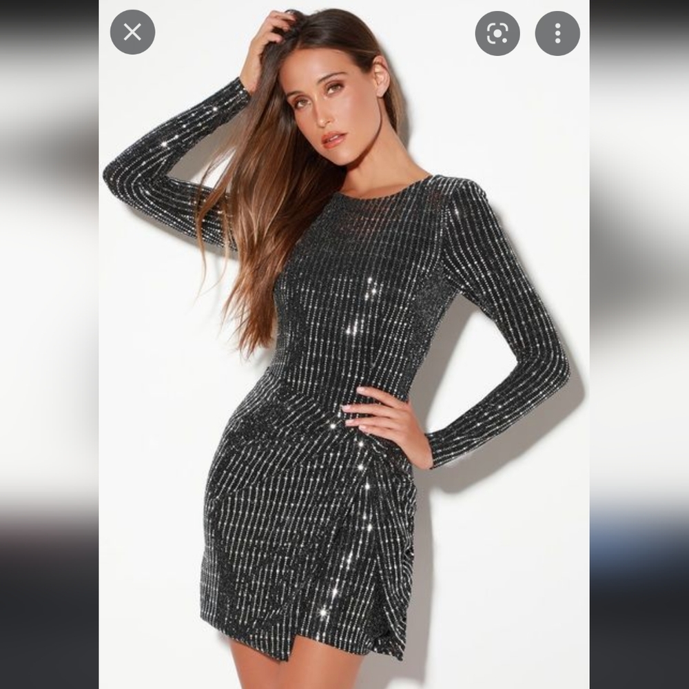 ASTR THE LABEL Metallic Dress Size XS